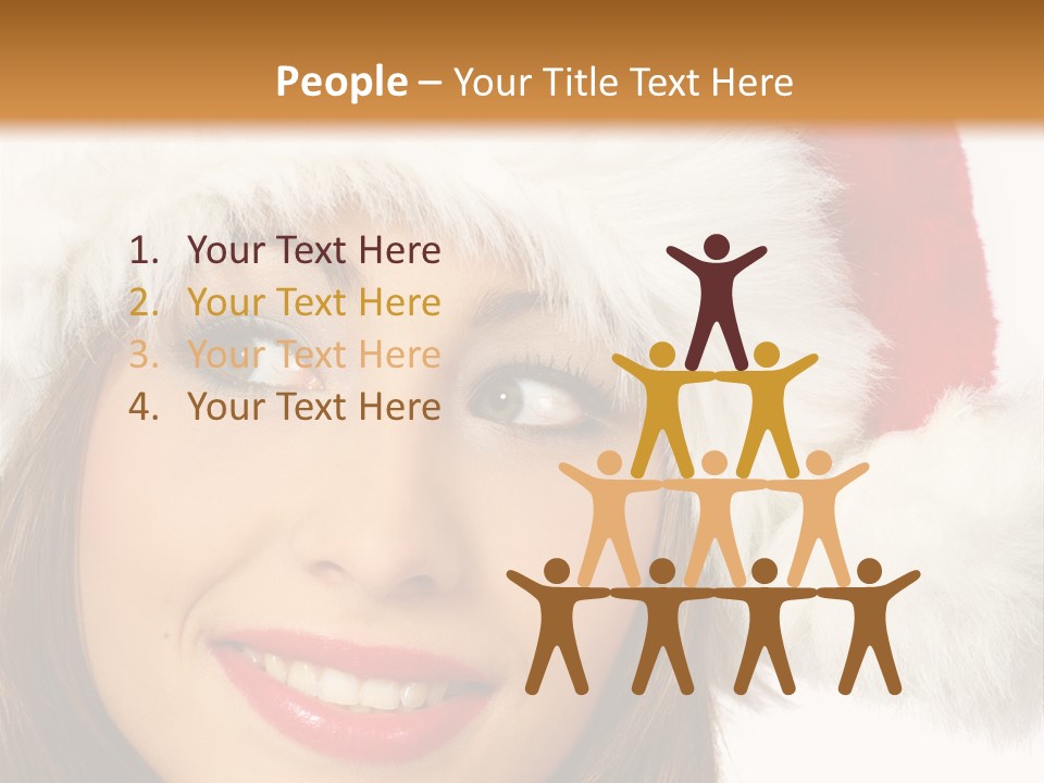 Expecting Woman Portrait PowerPoint Template