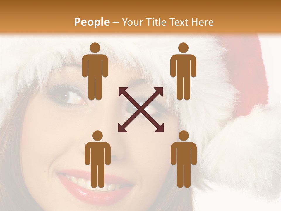 Expecting Woman Portrait PowerPoint Template