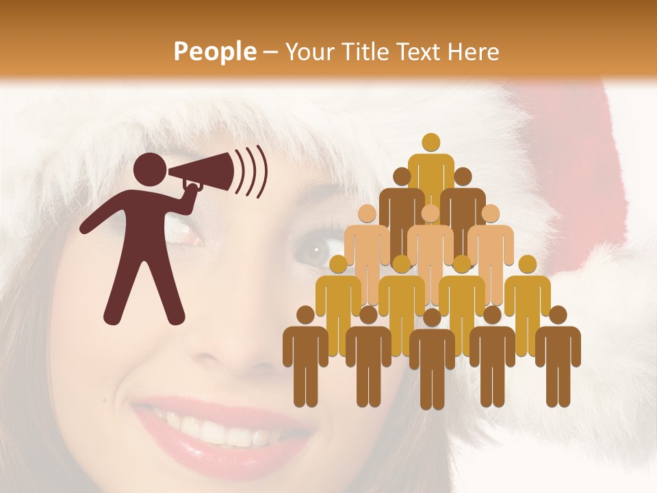 Expecting Woman Portrait PowerPoint Template