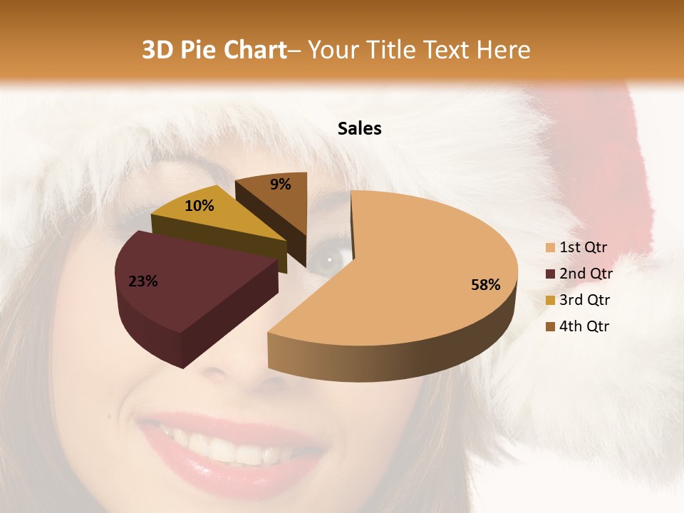 Expecting Woman Portrait PowerPoint Template