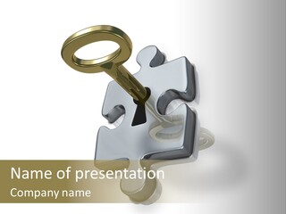 Answer Clue Link PowerPoint Template