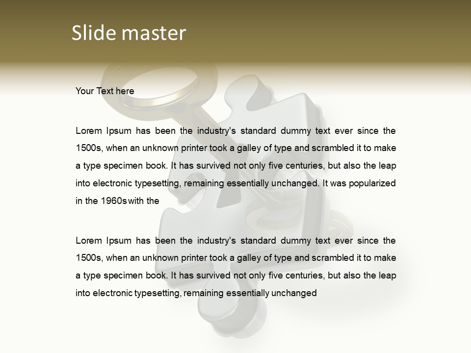 Answer Clue Link PowerPoint Template