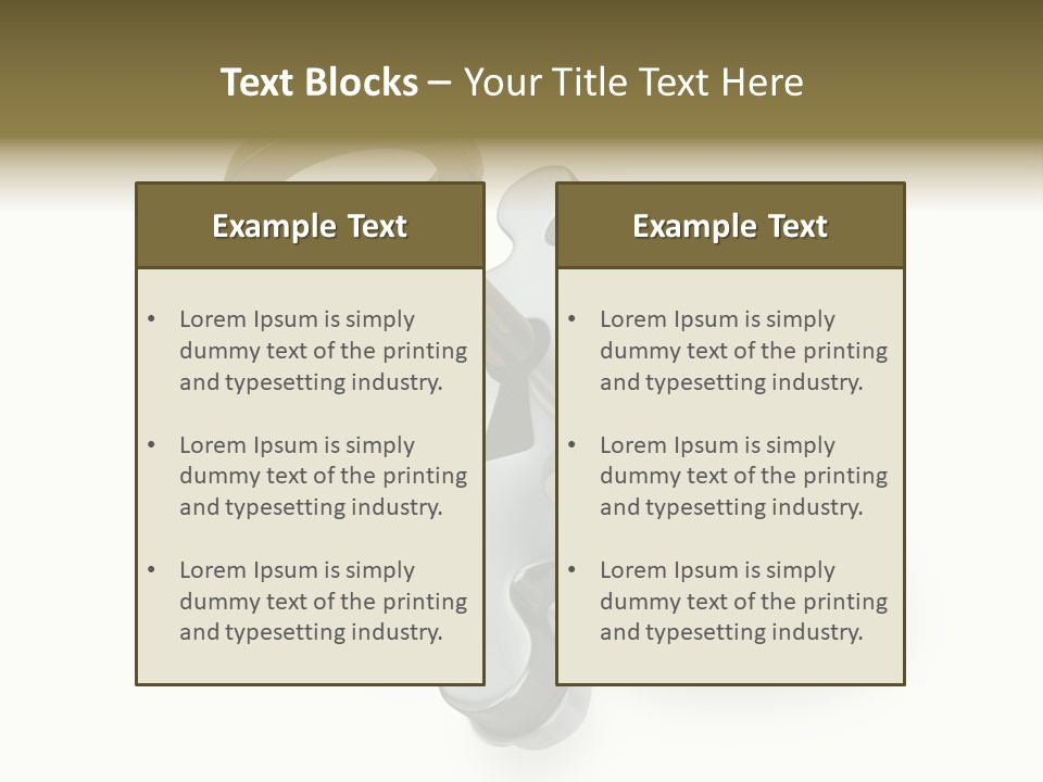 Answer Clue Link PowerPoint Template