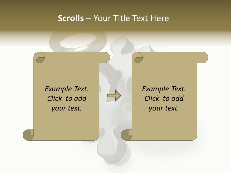 Answer Clue Link PowerPoint Template