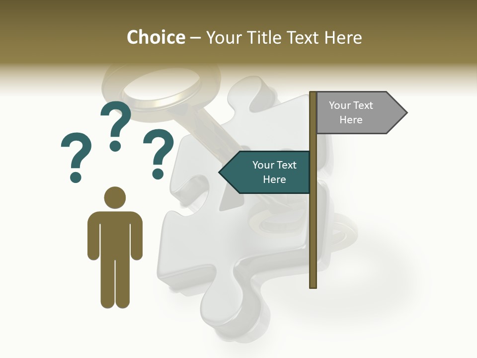 Answer Clue Link PowerPoint Template