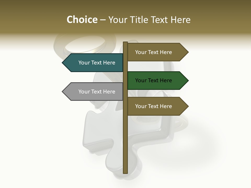 Answer Clue Link PowerPoint Template