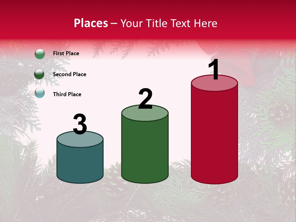 Cone Holiday Fir PowerPoint Template