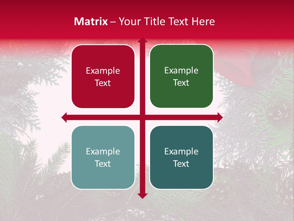 Cone Holiday Fir PowerPoint Template