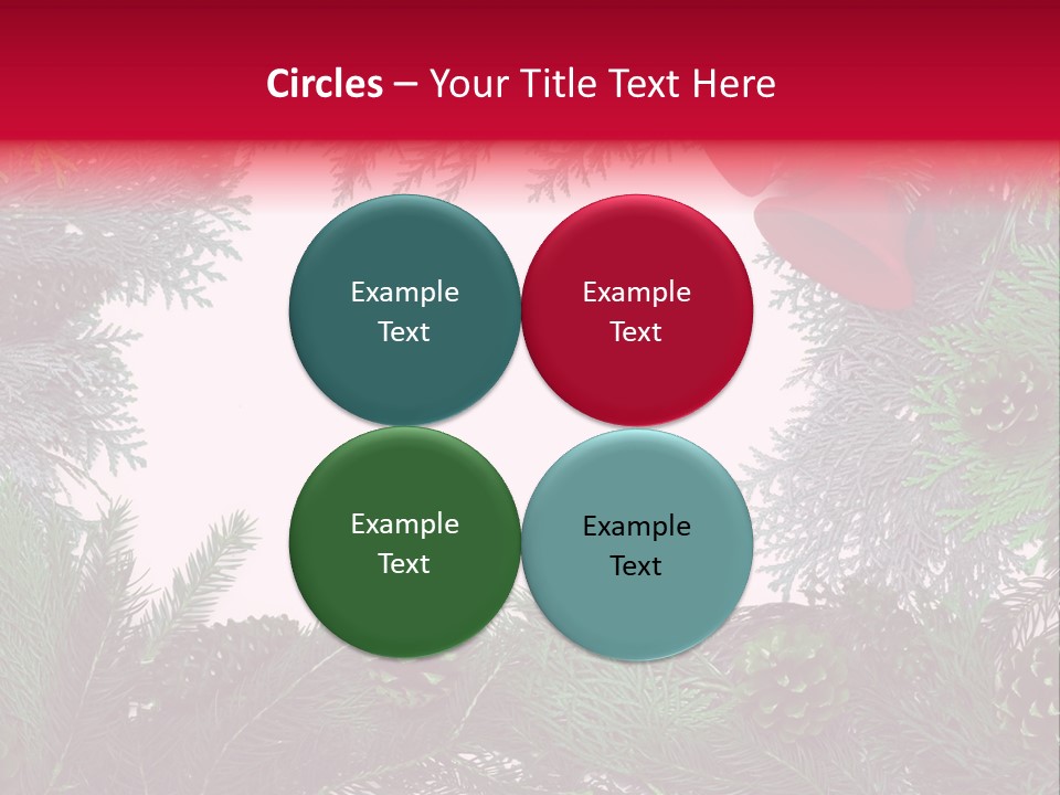 Cone Holiday Fir PowerPoint Template