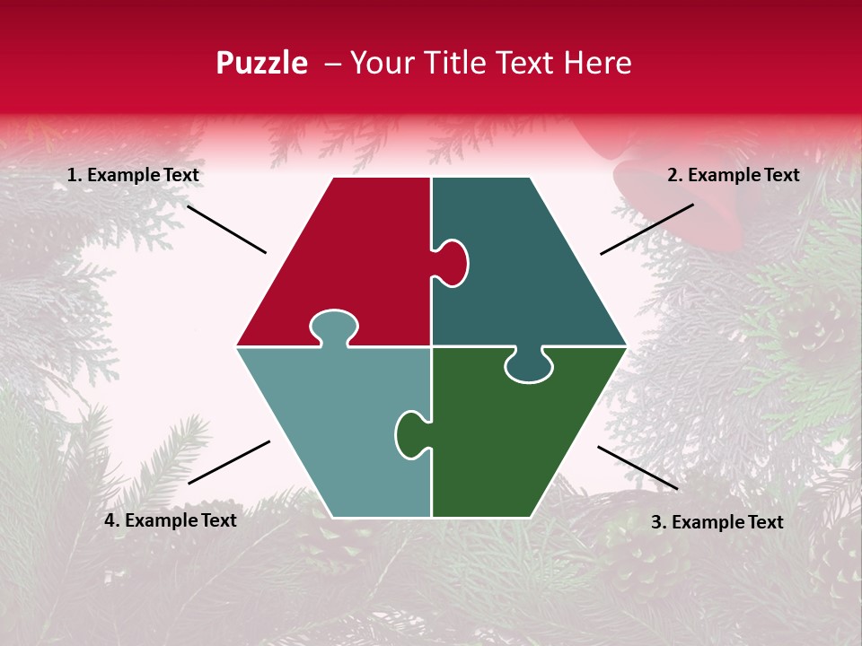 Cone Holiday Fir PowerPoint Template