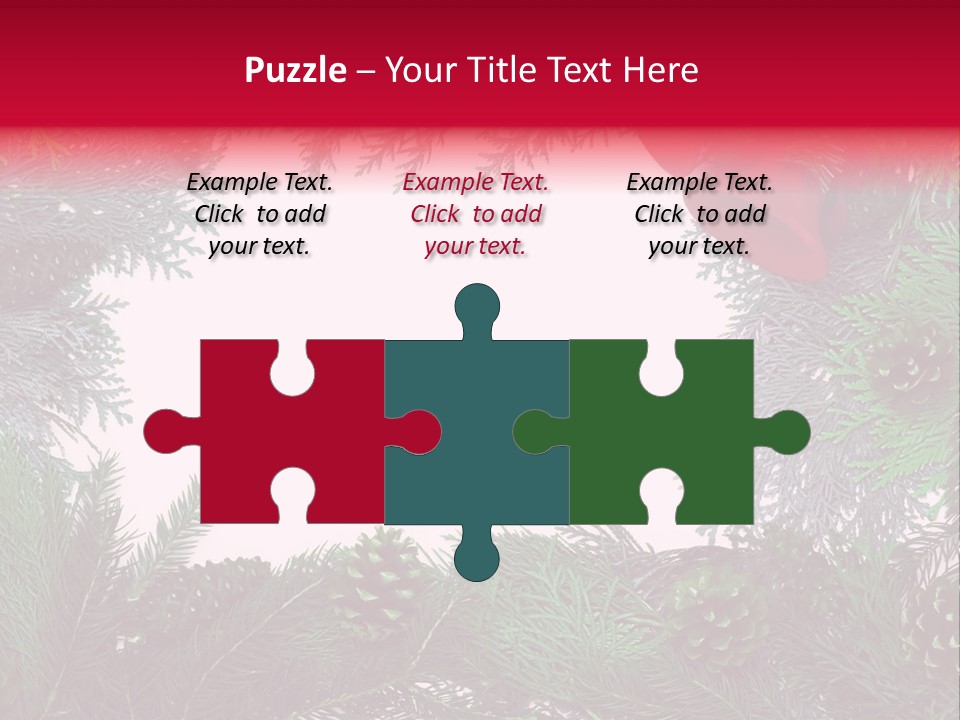 Cone Holiday Fir PowerPoint Template