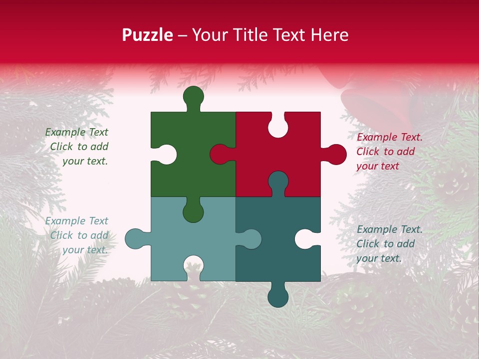 Cone Holiday Fir PowerPoint Template