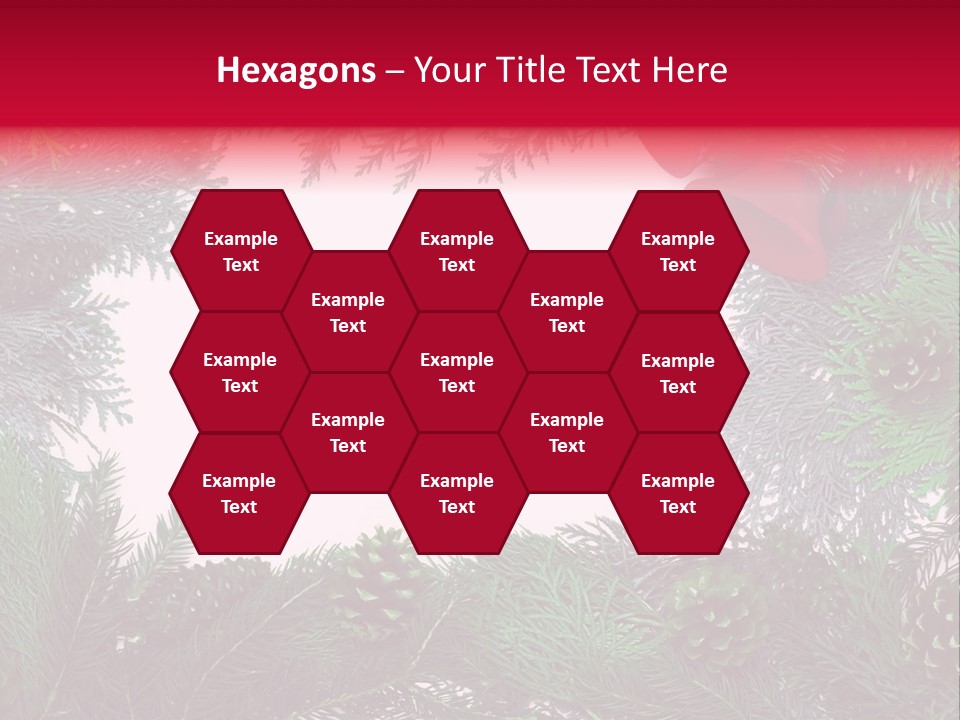 Cone Holiday Fir PowerPoint Template