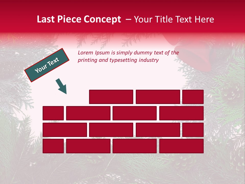 Cone Holiday Fir PowerPoint Template