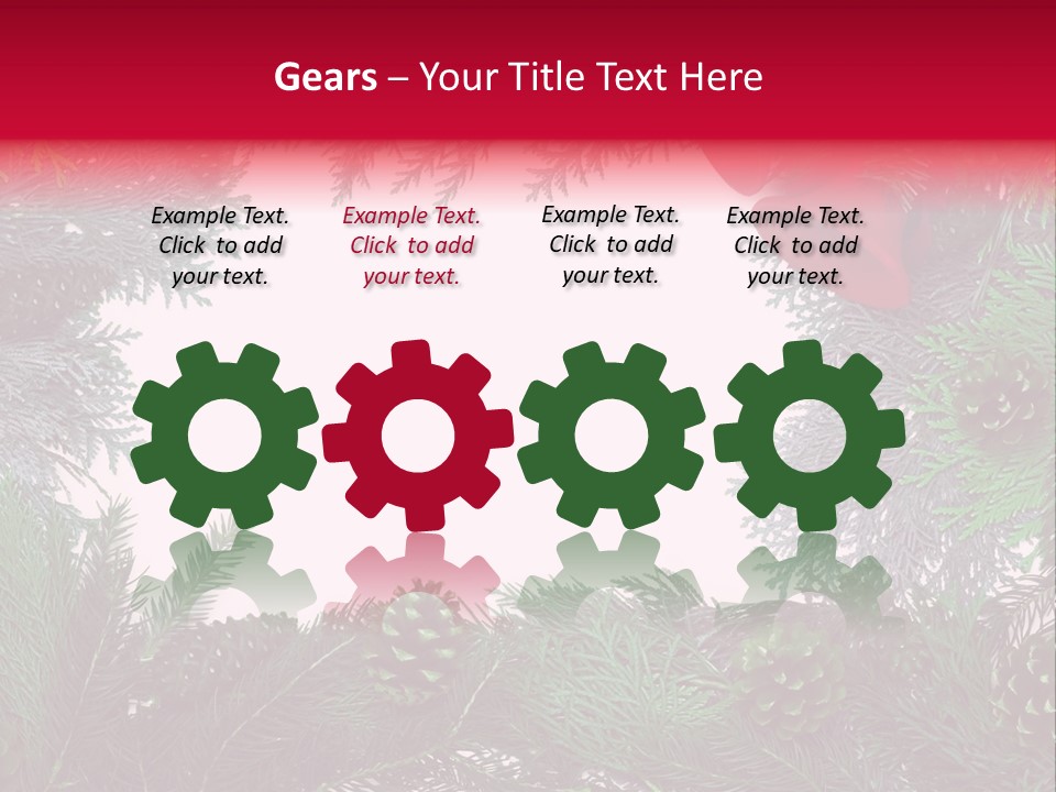 Cone Holiday Fir PowerPoint Template