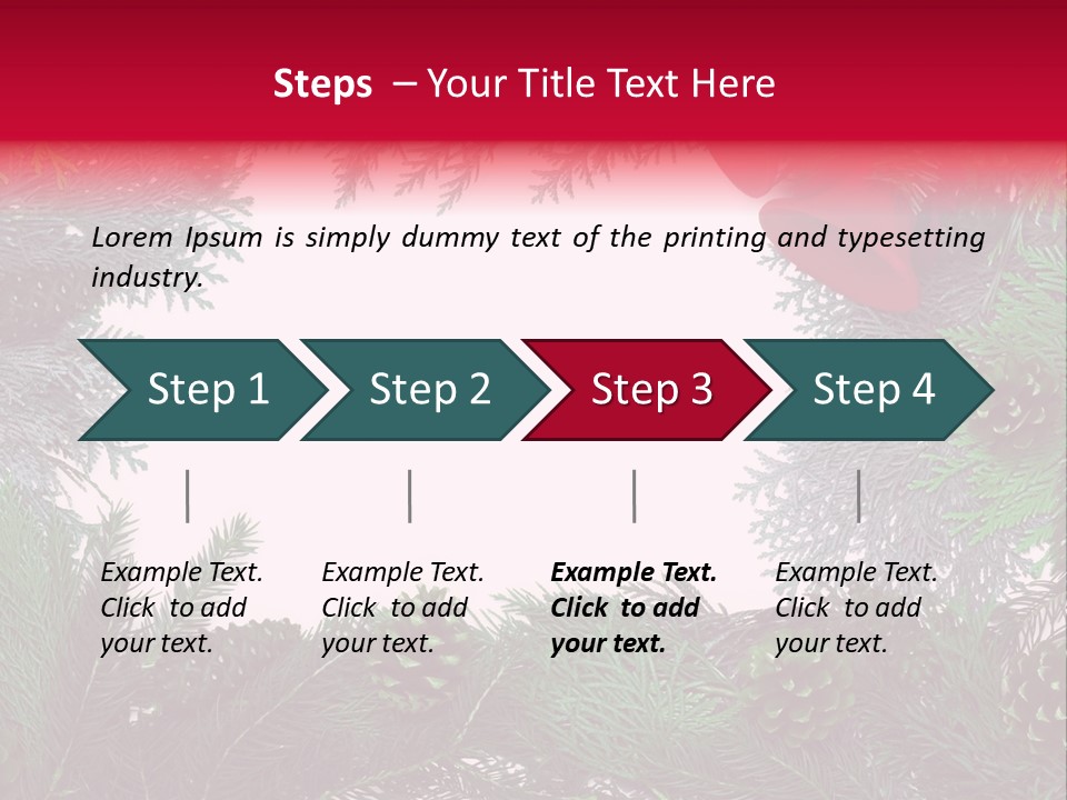 Cone Holiday Fir PowerPoint Template