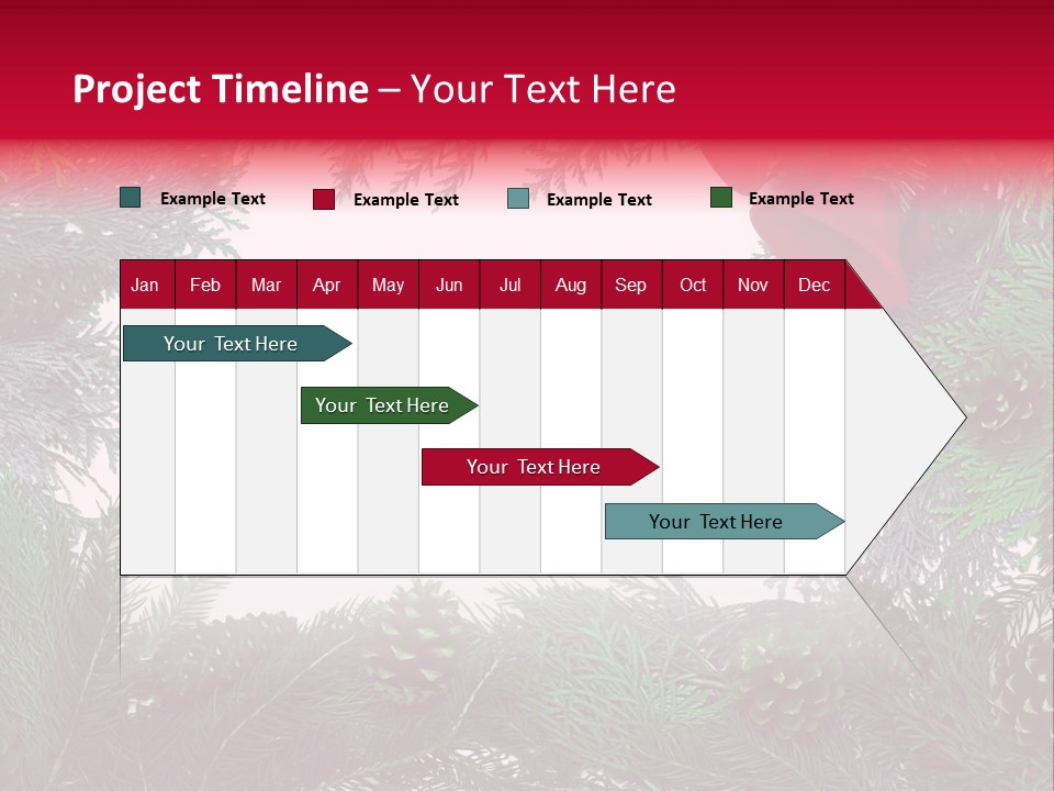Cone Holiday Fir PowerPoint Template