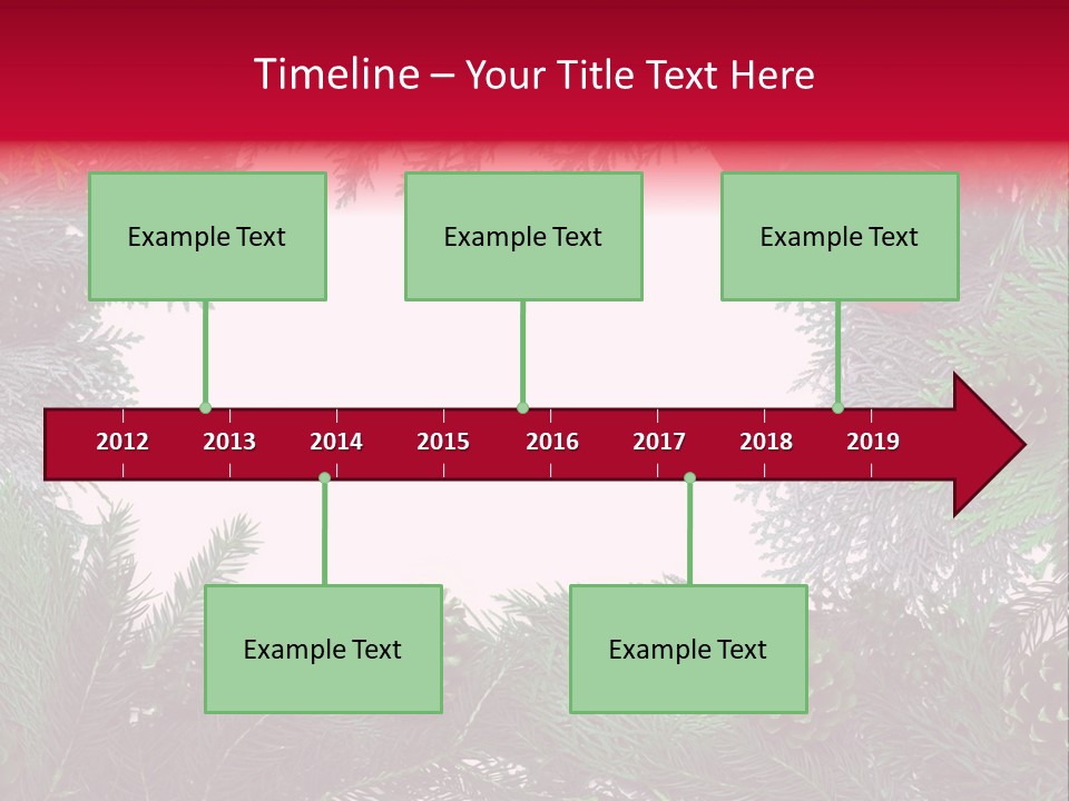Cone Holiday Fir PowerPoint Template