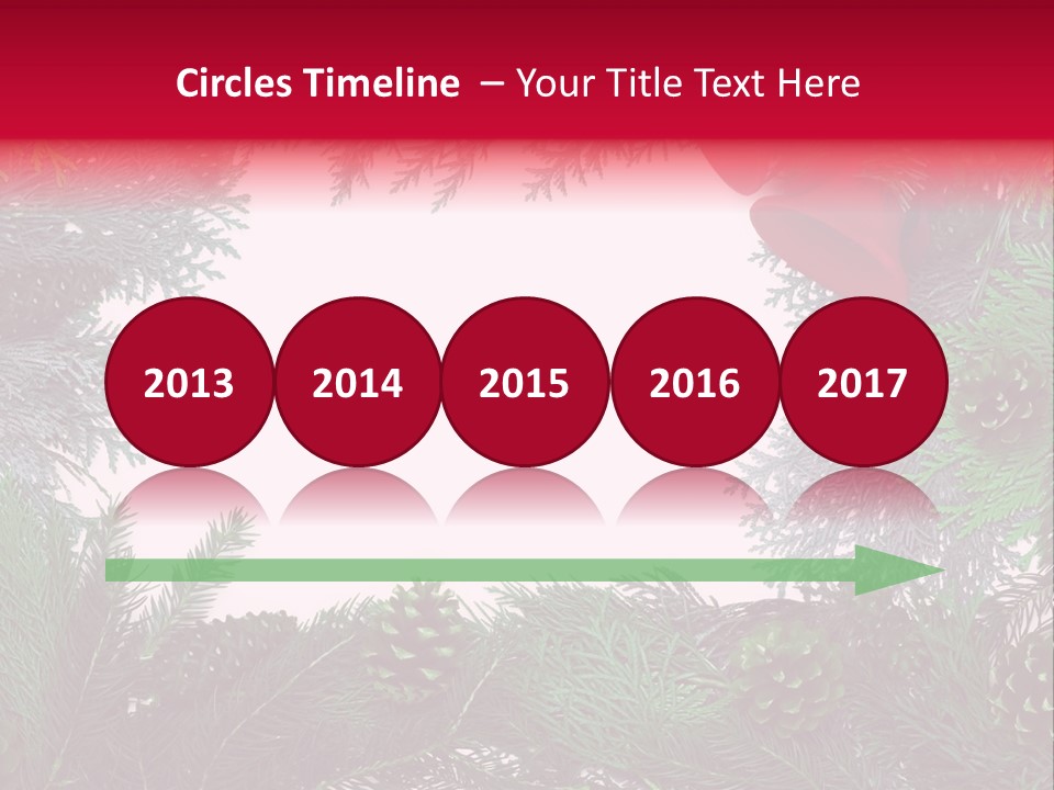 Cone Holiday Fir PowerPoint Template