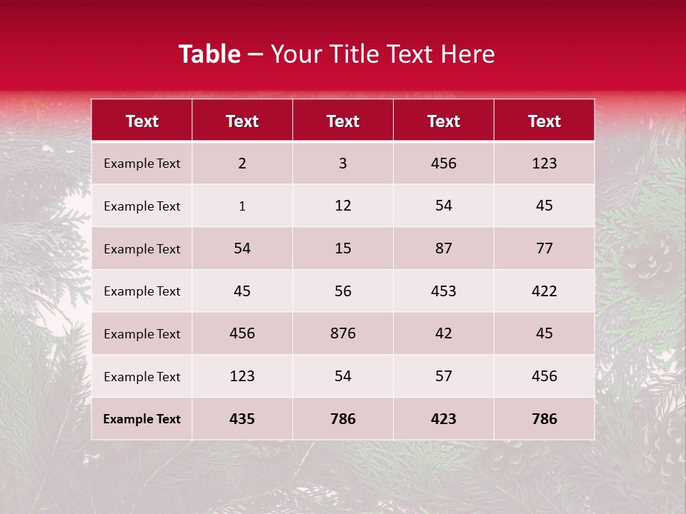 Cone Holiday Fir PowerPoint Template