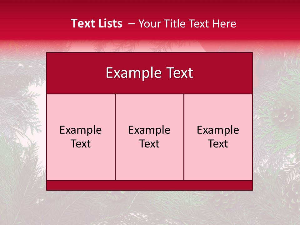 Cone Holiday Fir PowerPoint Template