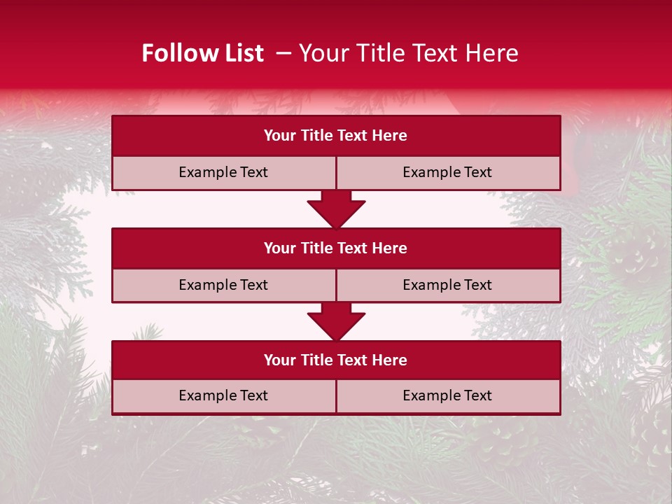 Cone Holiday Fir PowerPoint Template