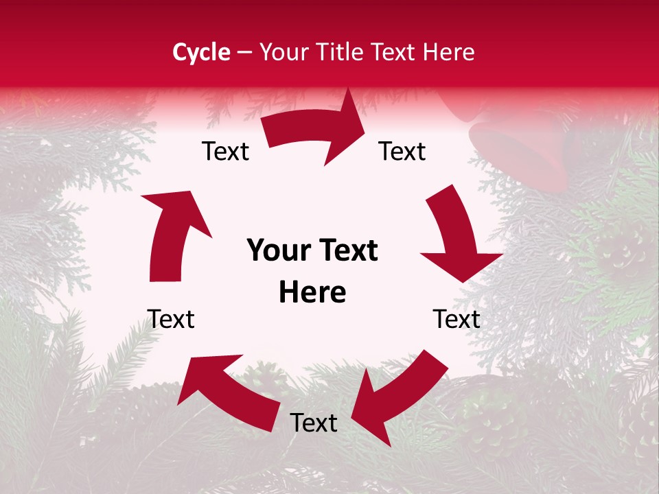 Cone Holiday Fir PowerPoint Template