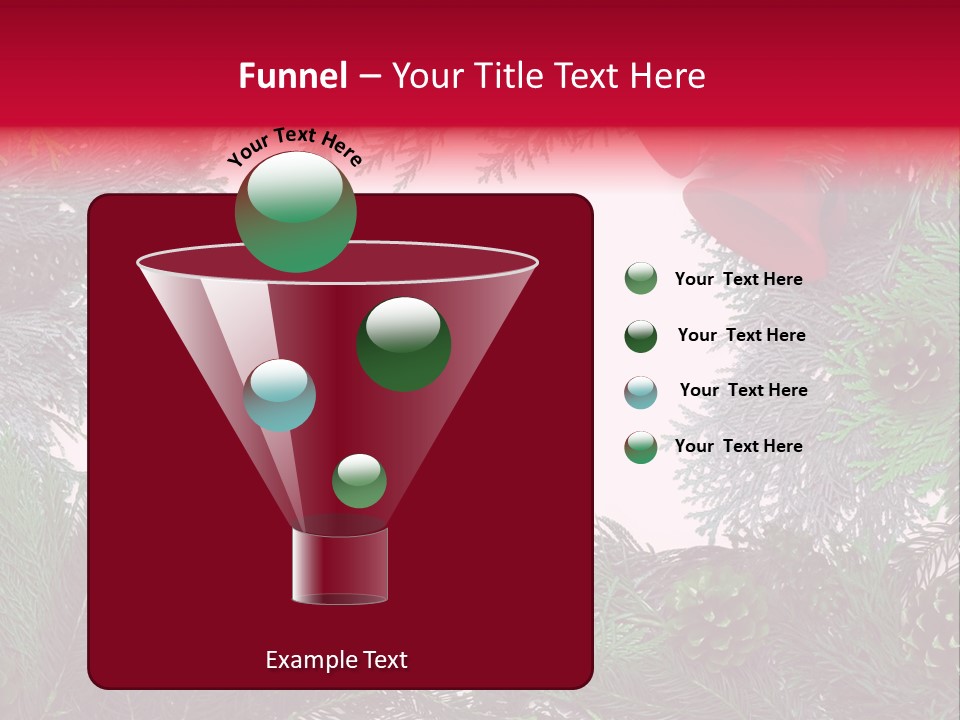 Cone Holiday Fir PowerPoint Template