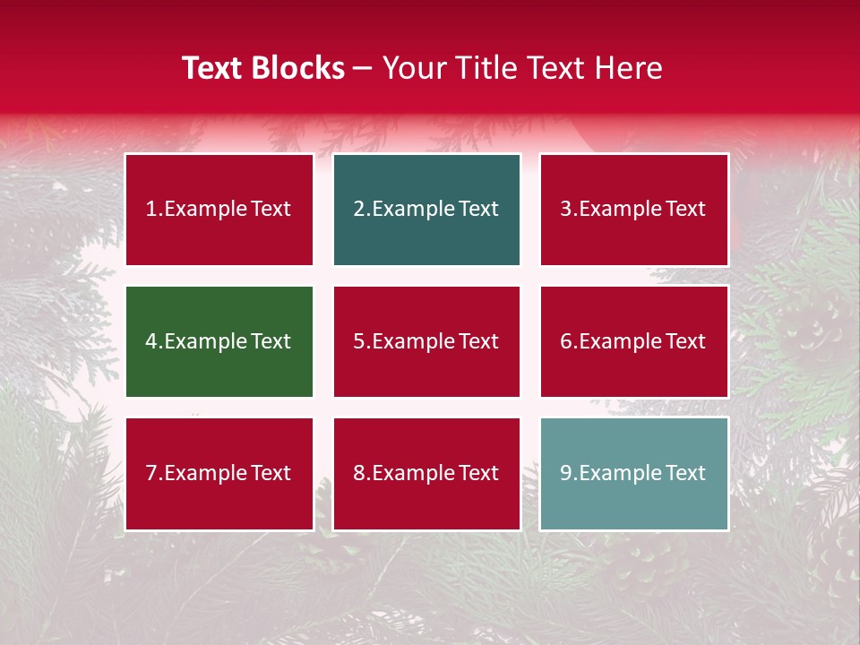 Cone Holiday Fir PowerPoint Template