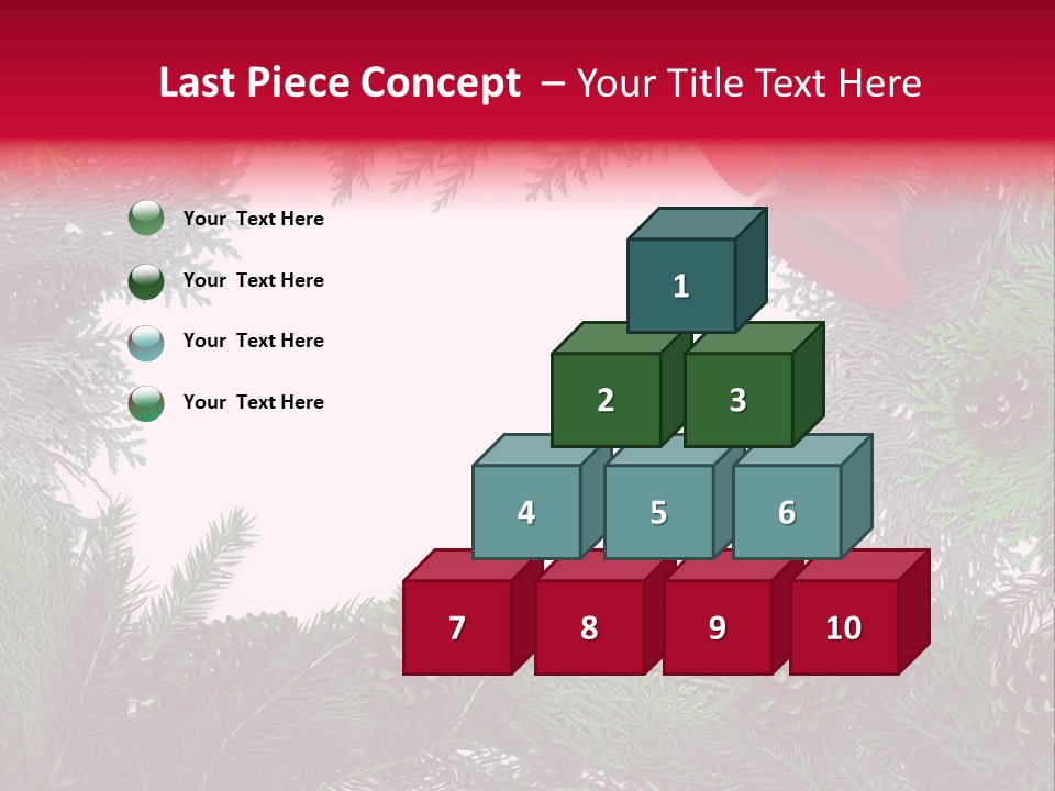Cone Holiday Fir PowerPoint Template