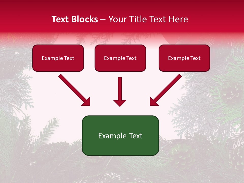 Cone Holiday Fir PowerPoint Template