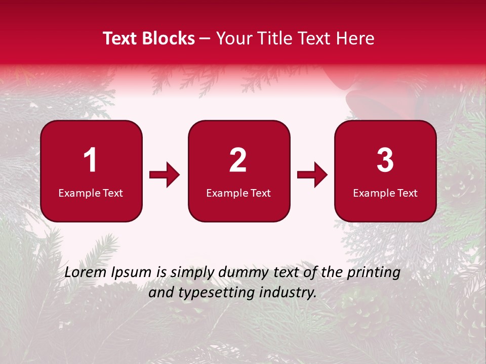 Cone Holiday Fir PowerPoint Template