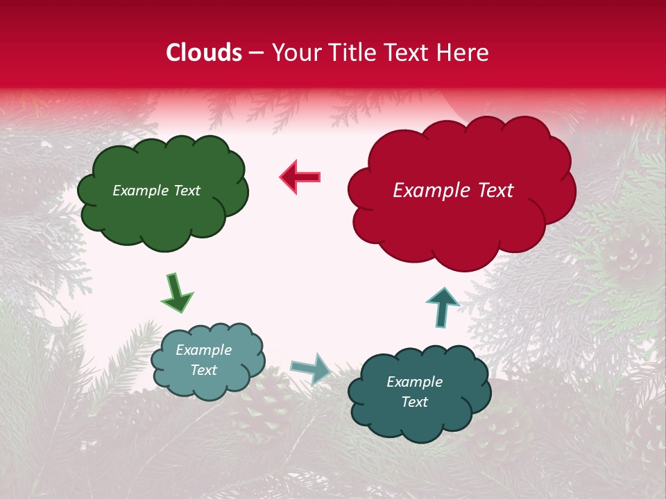 Cone Holiday Fir PowerPoint Template