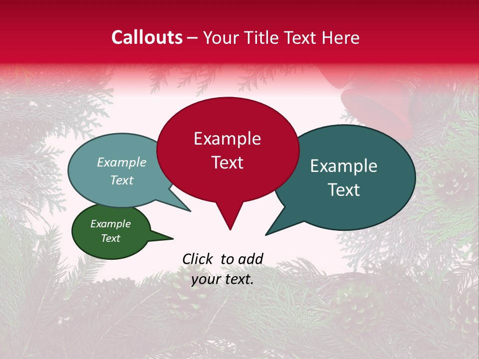 Cone Holiday Fir PowerPoint Template