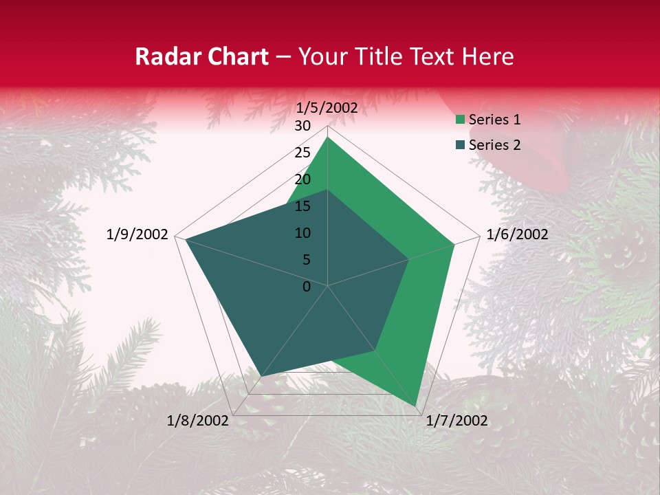 Cone Holiday Fir PowerPoint Template