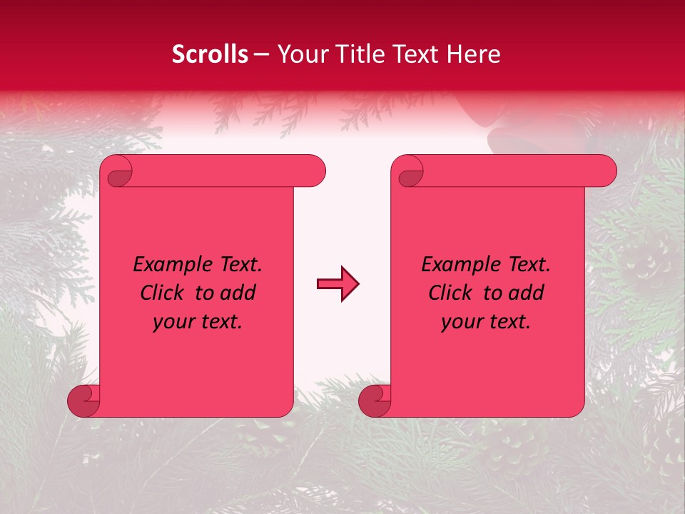 Cone Holiday Fir PowerPoint Template