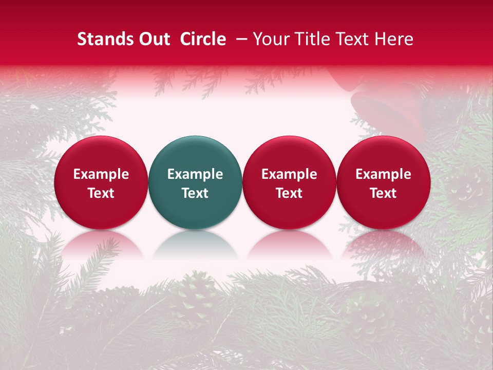 Cone Holiday Fir PowerPoint Template