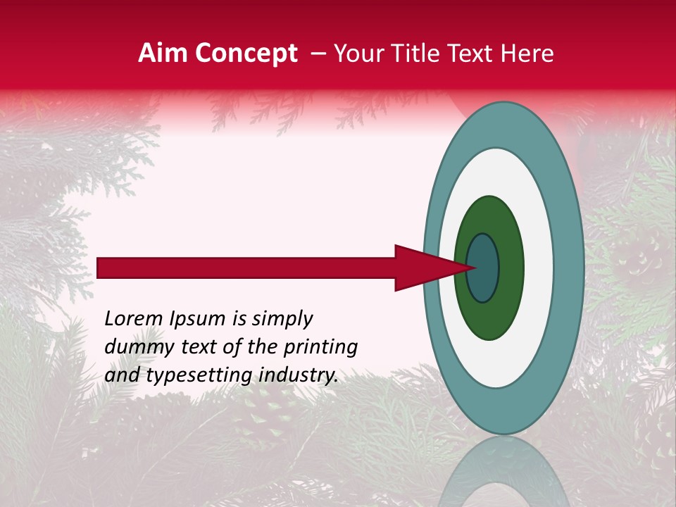 Cone Holiday Fir PowerPoint Template