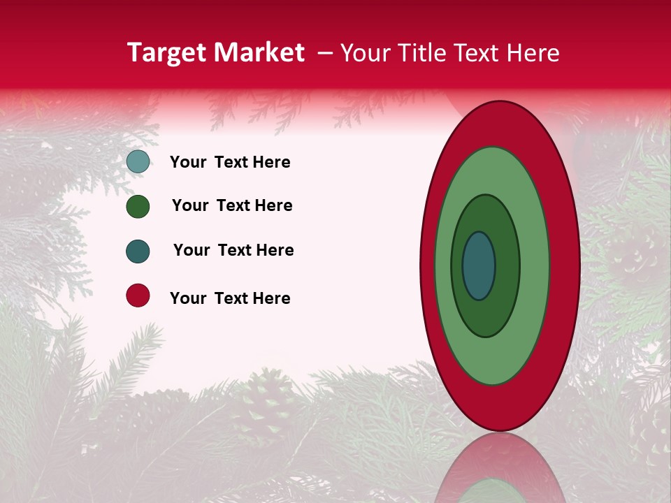 Cone Holiday Fir PowerPoint Template