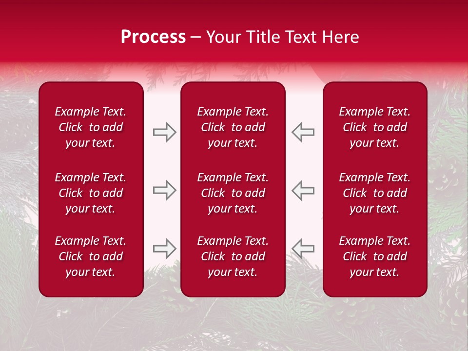 Cone Holiday Fir PowerPoint Template