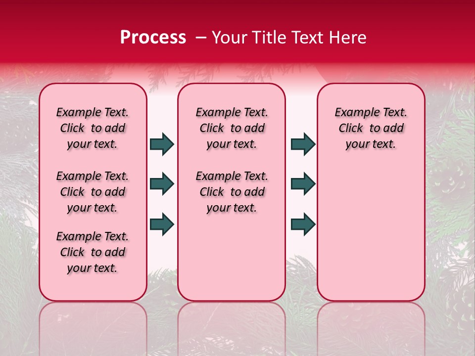 Cone Holiday Fir PowerPoint Template