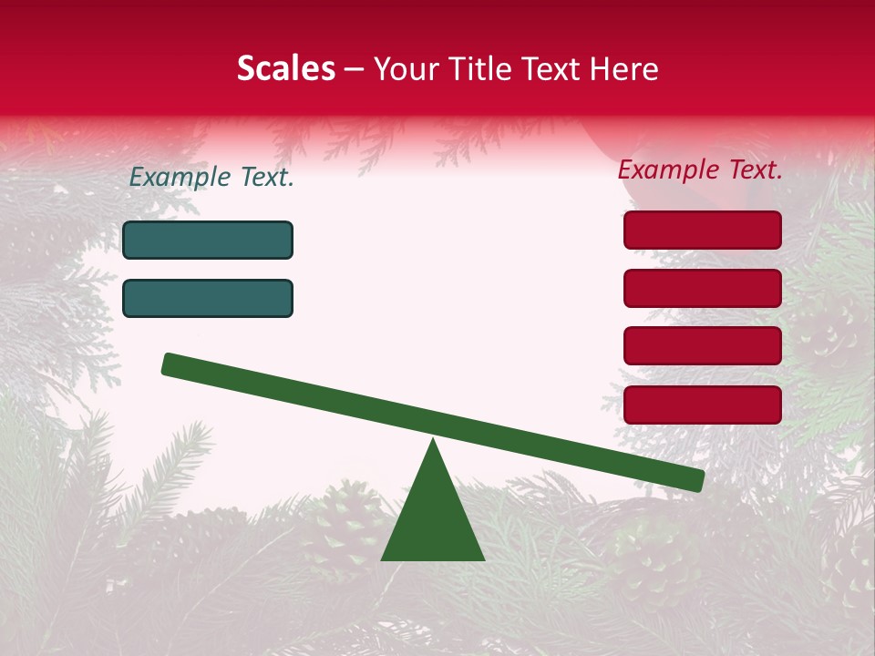 Cone Holiday Fir PowerPoint Template