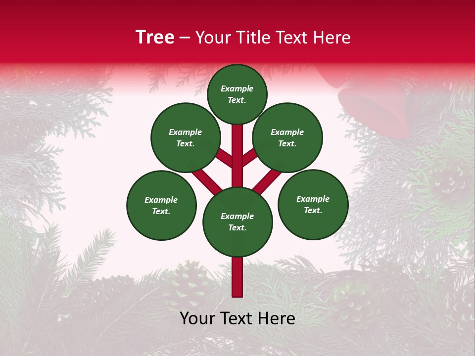 Cone Holiday Fir PowerPoint Template