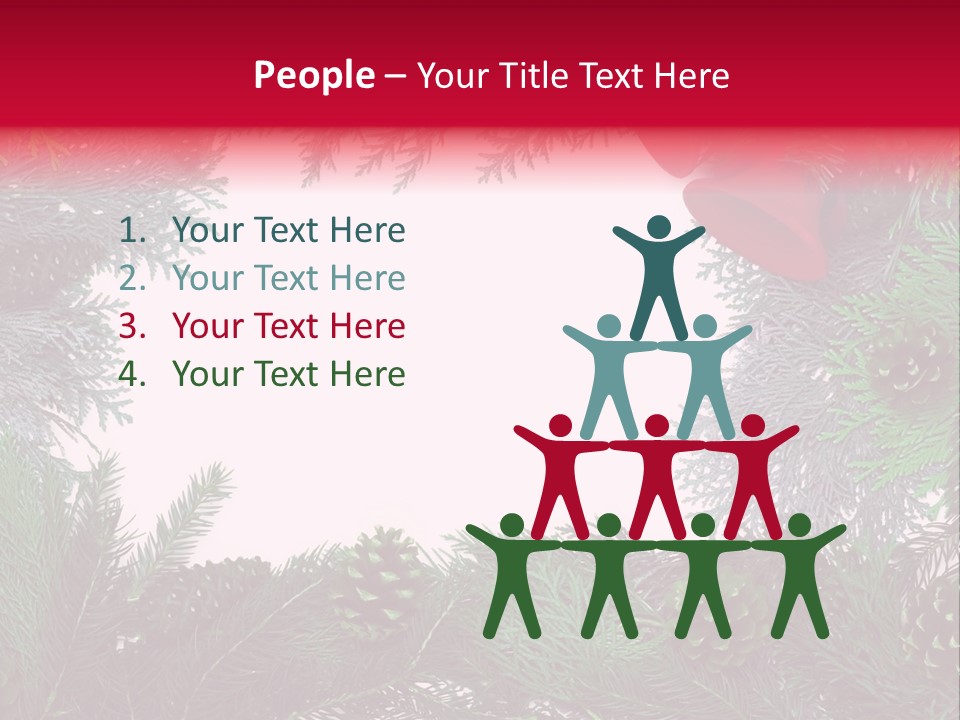 Cone Holiday Fir PowerPoint Template