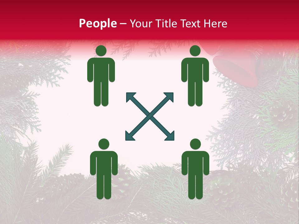 Cone Holiday Fir PowerPoint Template