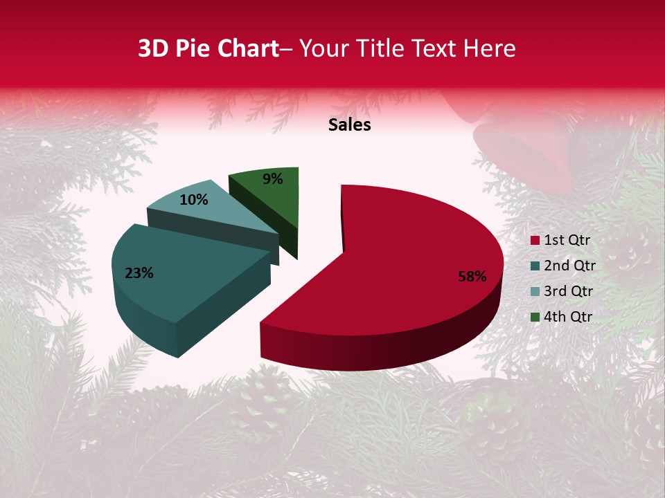 Cone Holiday Fir PowerPoint Template