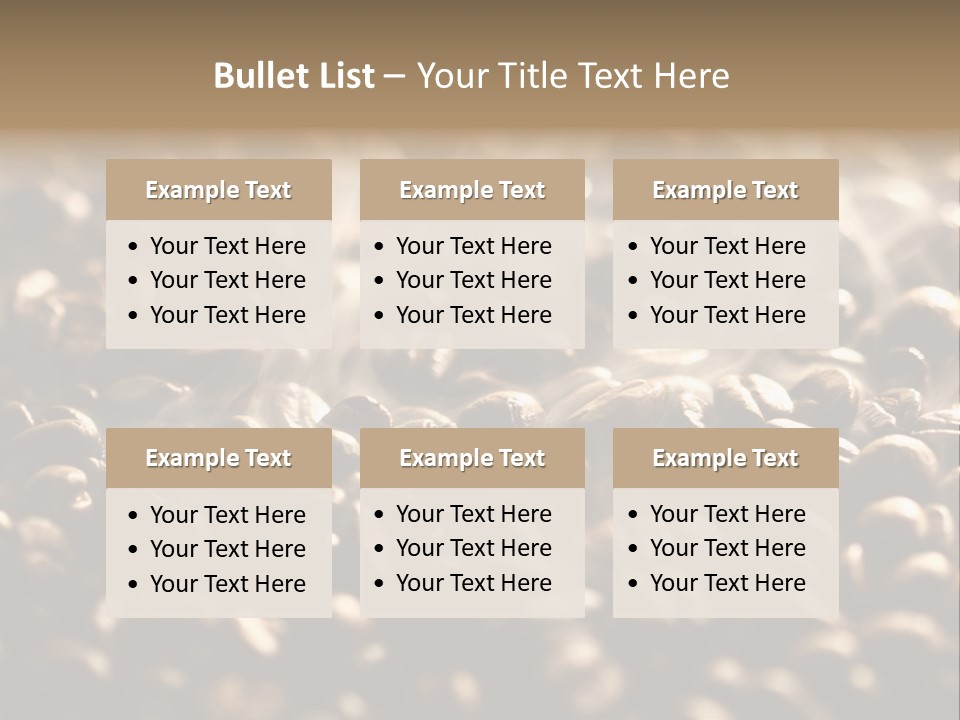 Mocha Drink Java PowerPoint Template