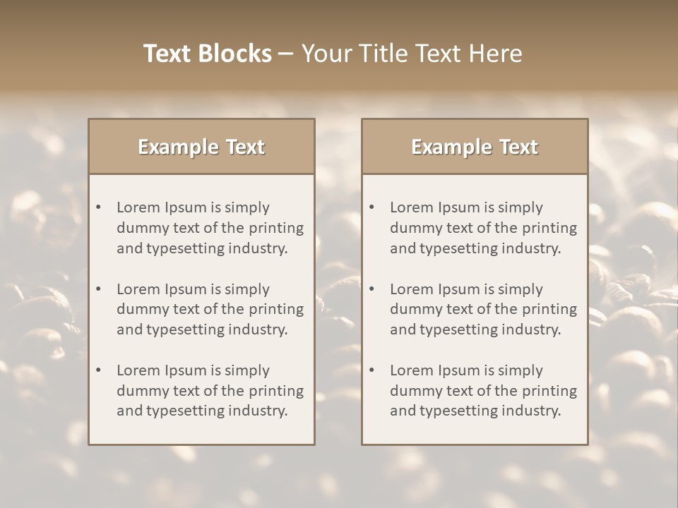 Mocha Drink Java PowerPoint Template