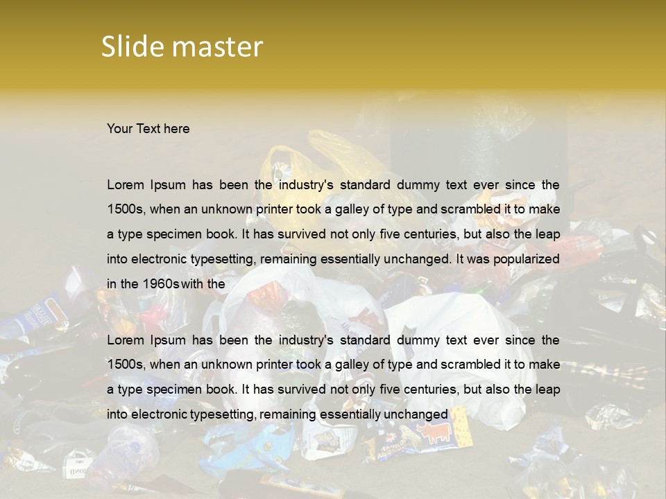 Stone Fill Polluting PowerPoint Template