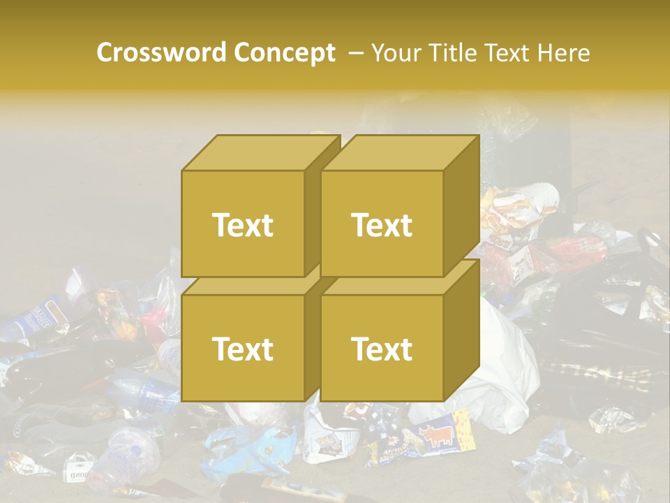 Stone Fill Polluting PowerPoint Template